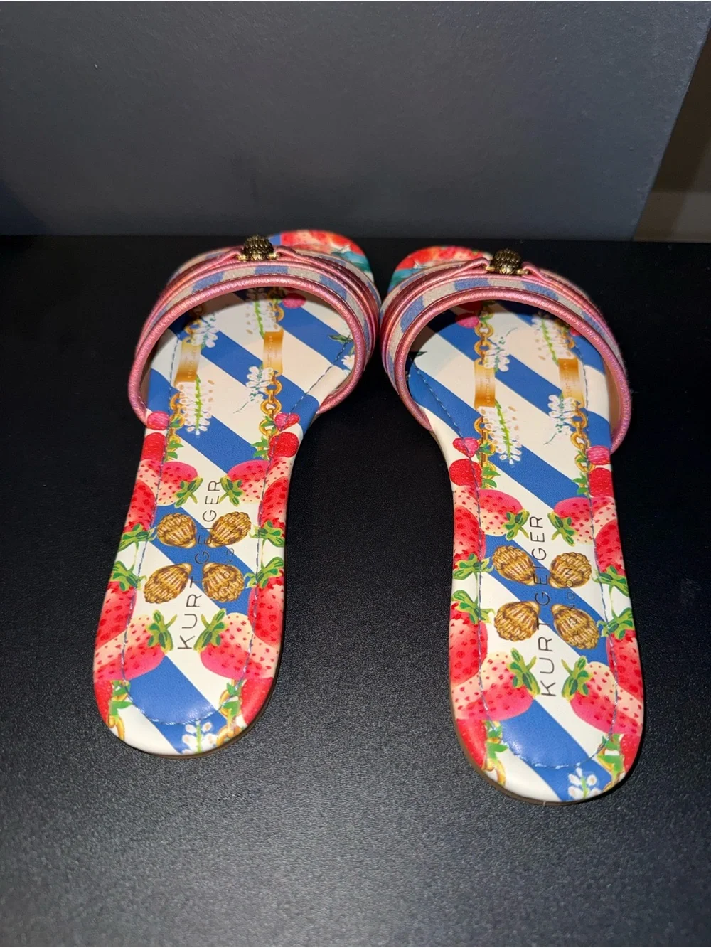 NWOT Kurt Geiger London Southbank Flat Sandals Size US 9.5/EU 40.5
